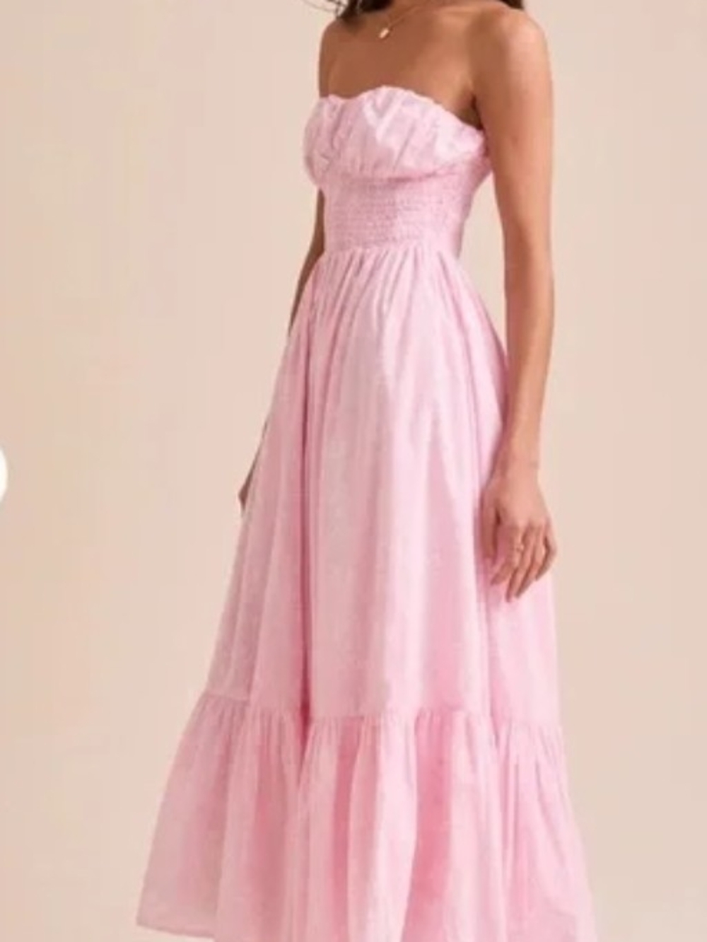 Altar'd State Strapless Pink Maxi Dress - Picture 2 of 10